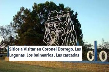 Sitios a Visitar en Coronel Dorrego, Las Lagunas, Los balnearios , Las cascadas  Buenos Aires